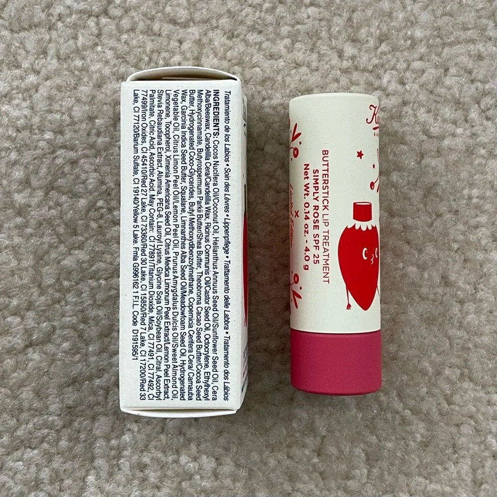 Kiehl's Butterstick Lip Treatment Simply Rose: Limited Edition Holiday Packaging